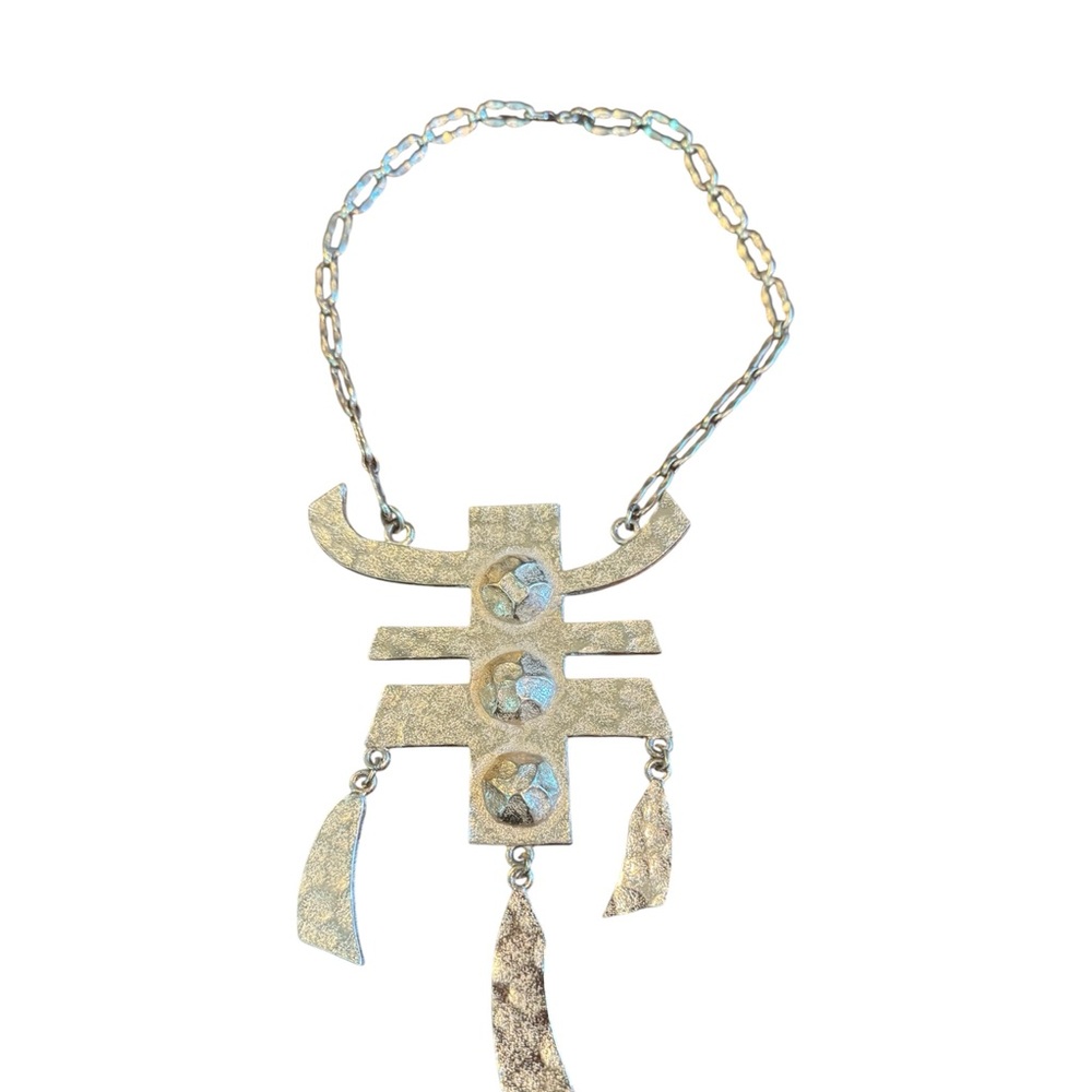 Napier  Gold Statement Necklace 1970 Asia design